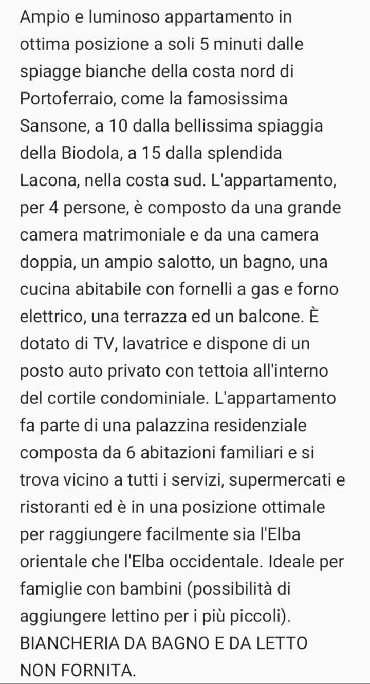 Appartamento Orti Portoferraio Quarto foto